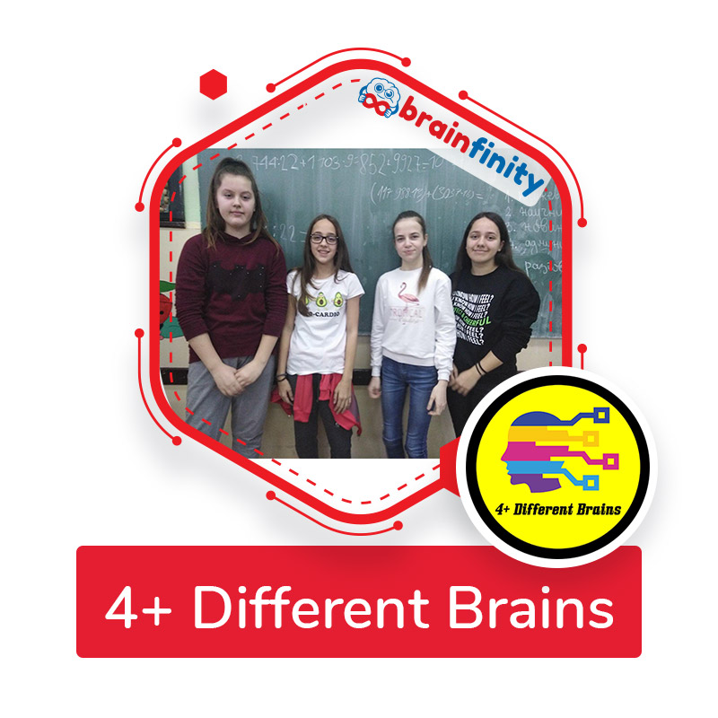 4+ different brains